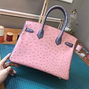 Hermes Ostrich Pink Size 25 - 3