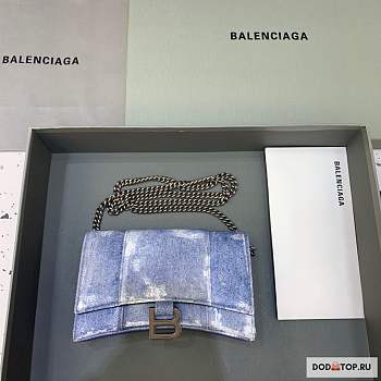 Balenciaga Hourglass Wallet On Chain Size 19 x 12 x 5 cm