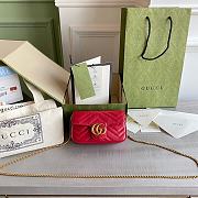 Gucci Marmont Nano Red Size 16.5 x 10 x 5 cm - 1