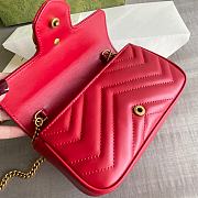 Gucci Marmont Nano Red Size 16.5 x 10 x 5 cm - 6