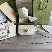 Gucci Marmont Nano White Size 16.5 x 10 x 5 cm - 1