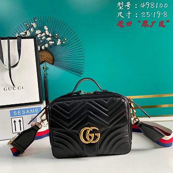Gucci GG Marmont Shoulder Black Size 25 x 19 x 8 cm