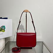 Prada Shoulder Red Bag 1BD308 Size 21 x 15 x 6 cm - 3