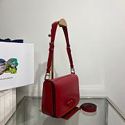 Prada Shoulder Red Bag 1BD308 Size 21 x 15 x 6 cm - 4