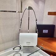 Prada Shoulder White Bag 1BD308 Size 21 x 15 x 6 cm - 1