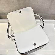 Prada Shoulder White Bag 1BD308 Size 21 x 15 x 6 cm - 4