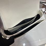 Prada Shoulder White Bag 1BD308 Size 21 x 15 x 6 cm - 3