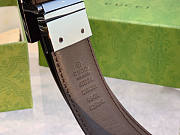Gucci Reversible Belt With Square Silver Buckle 3.5 cm - 6