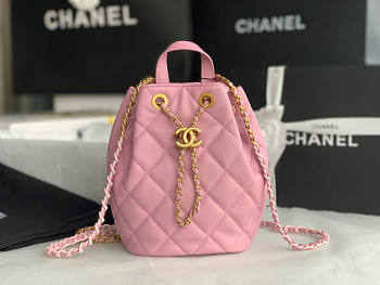 Chanel CL Pink Backpack Size 15 x 15 x 19 cm