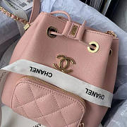 Chanel CL Drawstring Bag Pink Size 21 x 19 x 8 cm - 6