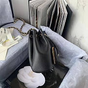 Chanel CL Drawstring Bag Black Size 21 x 19 x 8 cm - 6