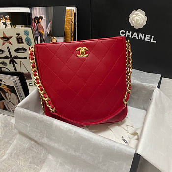 Chanel CL Hippie Red Bag Size 24 x 25 x 8.5 cm