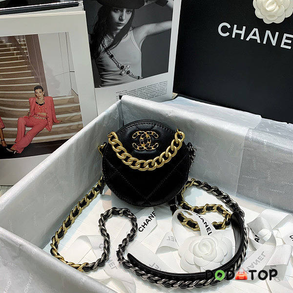 Chanel CL 19 Clutch With Chain Size 12 x 12 x 4.5 cm - 1