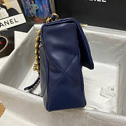 Chanel 19 Blue Flap Bag Size 20 x 30 x 10 cm - 3