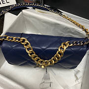Chanel 19 Blue Flap Bag Size 20 x 30 x 10 cm - 5