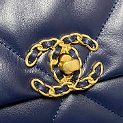Chanel 19 Blue Flap Bag Size 20 x 30 x 10 cm - 6