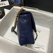 Chanel 19 Blue Flap Bag Size 16 x 26 x 9 cm - 3