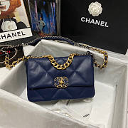 Chanel 19 Blue Flap Bag Size 16 x 26 x 9 cm - 6