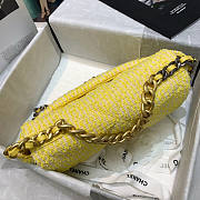 Chanel 19 Yellow Flap Bag Size 16 x 26 x 9 cm - 2