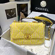 Chanel 19 Yellow Flap Bag Size 16 x 26 x 9 cm - 4