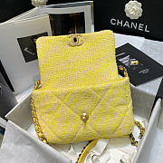 Chanel 19 Yellow Flap Bag Size 16 x 26 x 9 cm - 5