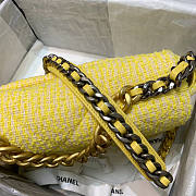 Chanel 19 Yellow Flap Bag Size 20 x 30 x 10 cm - 4