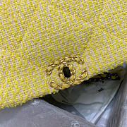 Chanel 19 Yellow Flap Bag Size 20 x 30 x 10 cm - 6