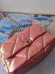 Chanel CL 19 Large Flap Pink Bag Size 20 x 30 x 10 cm - 6