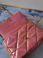 Chanel CL 19 Large Flap Pink Bag Size 20 x 30 x 10 cm - 4