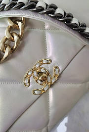 Chanel CL 19 Large Flap Grey Bag Size 20 x 30 x 10 cm - 5