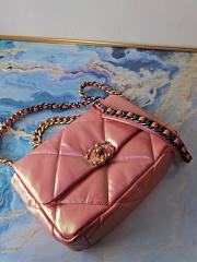 Chanel CL 19 Flap Pink Bag Size 16 x 26 x 9 cm - 4