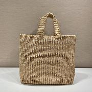 Prada Raffia Tote Bag Size 40 x 34 x 16 cm - 4