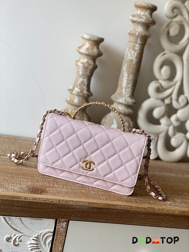 Chanel Handle Pink Bag Size 19 cm - 1