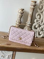 Chanel Handle Pink Bag Size 19 cm - 1