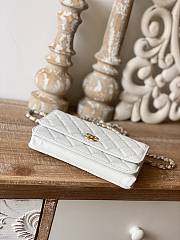 Chanel Handle White Bag Size 19 cm - 4