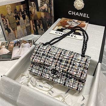 Chanel CF Woolen Chain Bag Size 25 cm