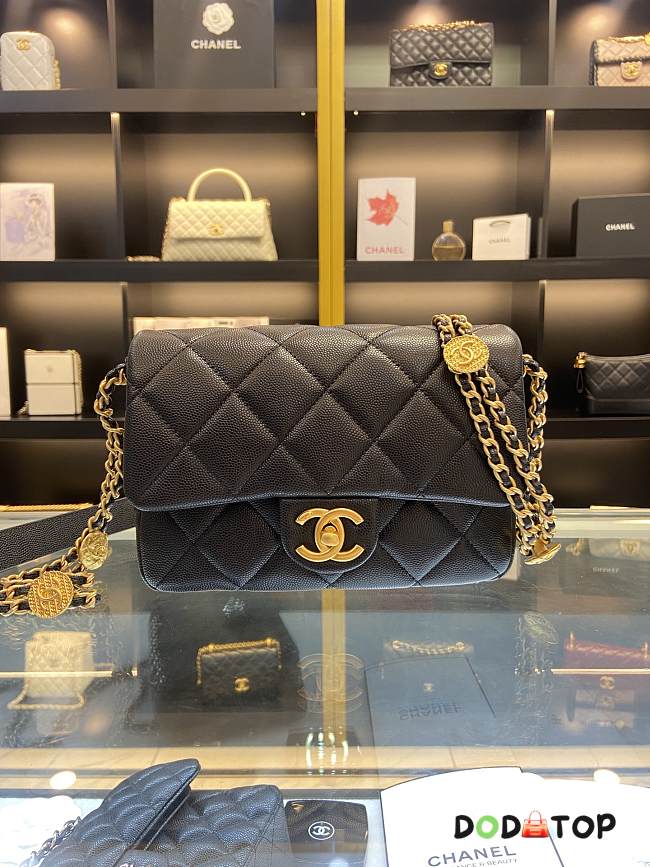 Chanel Flap Bag Black Size 21 x 14 x 6.5 cm - 1