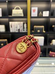 Chanel Flap Bag Red Size 21 x 14 x 6.5 cm - 3