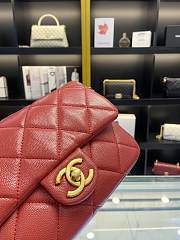 Chanel Flap Bag Red Size 21 x 14 x 6.5 cm - 6