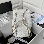 Chanel White Backpack Size 25.5 x 16.5 x 15.5 cm - 3