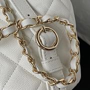 Chanel White Backpack Size 25.5 x 16.5 x 15.5 cm - 5