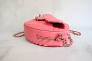 Chanel Heart Shaped Pre-spring 2022 Pink 18 x 16.5 x 5.5 cm - 2