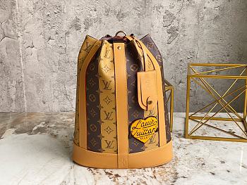 Louis Vuitton LV M45968 Yellow Flower Backpack Size 20 x 26.5 x 12 cm