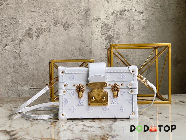 Louis Vuitton LV Petite Malle Box Handbag M44199 Size 20 x 12.5 x 6 cm - 1