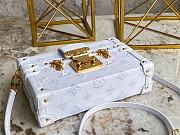 Louis Vuitton LV Petite Malle Box Handbag M44199 Size 20 x 12.5 x 6 cm - 4