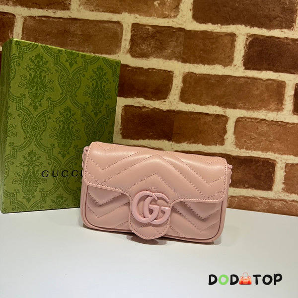 Gucci GG Marmont Belt Bag Pink Size 16.5 x 10 x 5 cm - 1