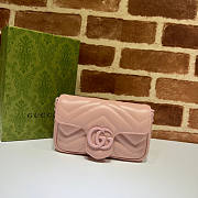 Gucci GG Marmont Belt Bag Pink Size 16.5 x 10 x 5 cm - 1