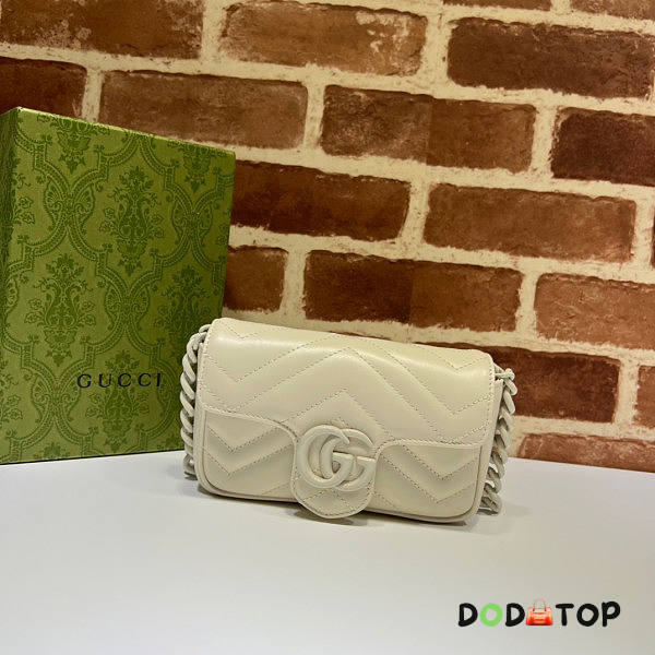 Gucci GG Marmont Belt Bag Cream Size 16.5 x 10 x 5 cm - 1