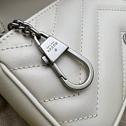 Gucci GG Marmont Belt Bag Cream Size 16.5 x 10 x 5 cm - 3