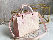 Louis Vuitton LV Small Onthego Pink M46168 Size 25 x 19 x 11.5 cm - 3